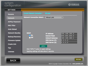 Yamaha RX-V679_Web Net Settings