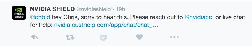 nVidia Response Twitter