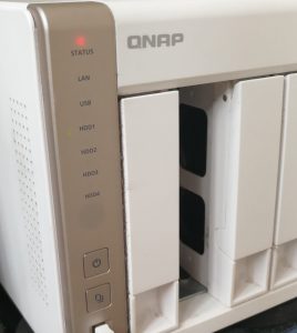 The WD drive removed from the QNAP
