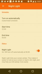 The Swift_2 Night LIght screen