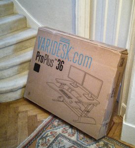 Varidesk ProPlus 36 as delivered