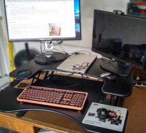 Varidesk ProPlus 36 with AZIO keyboard