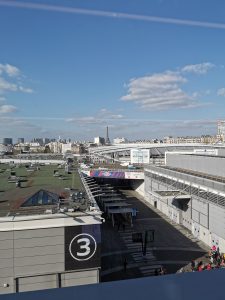 View of the Eiffel Tower from the Paris Convention Centre