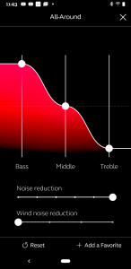 The ReSound Smart 3D app's Sound Enhancer