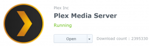 DSM's logo for Plex